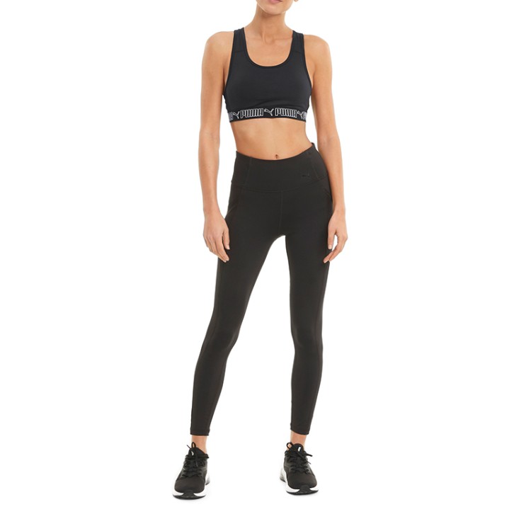 Бра женское Puma Mid Elastic Padded Bra Pm черное 52030301 изображение 5