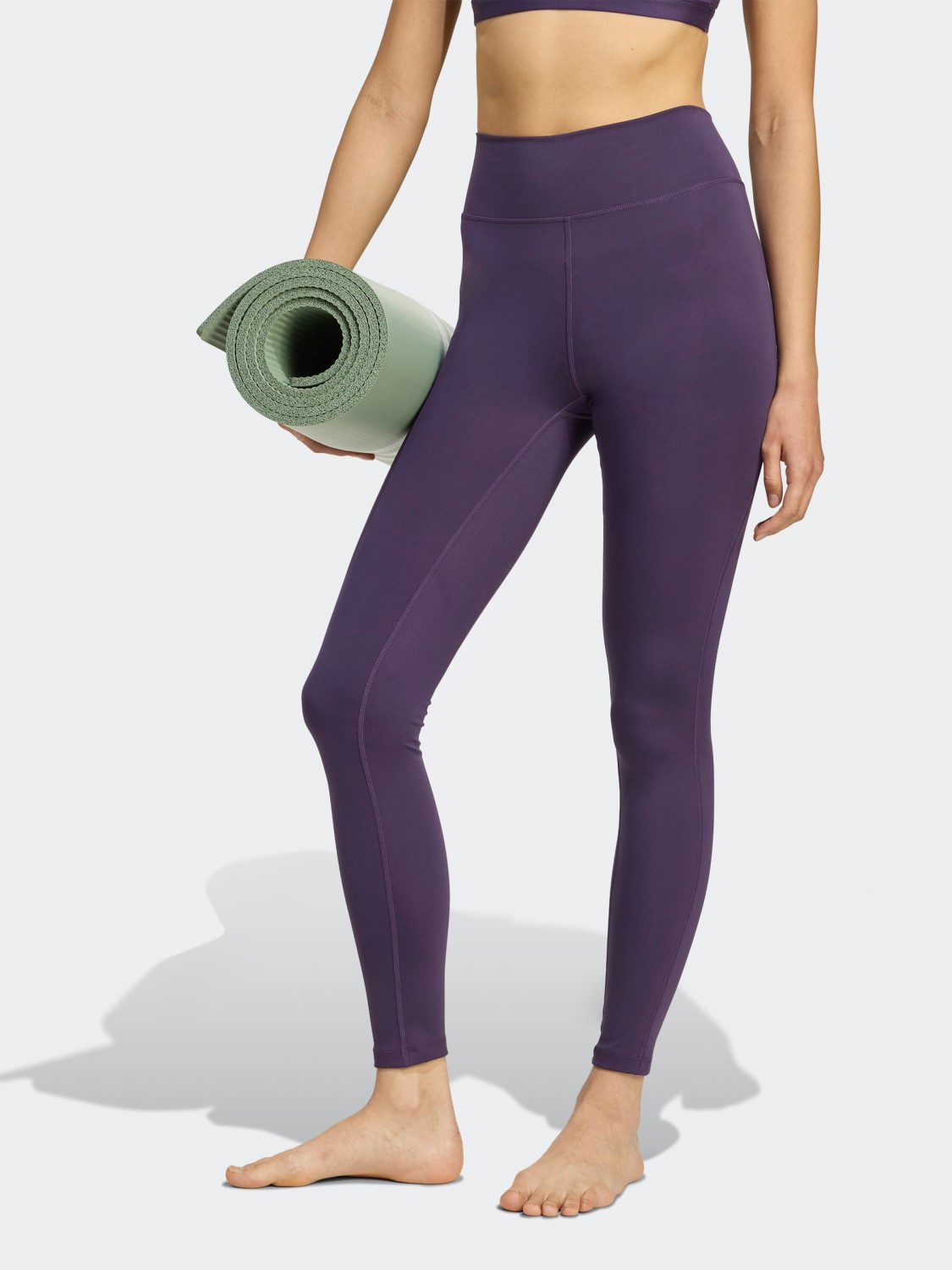 Леггинсы женские Adidas All Me Ess 1/1 фиолетовые JW7659 изображение 2