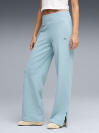 Брюки женские Puma ESS ELEVATED High-Waist Straight Leg Pant голубые 69181547 изображение 2