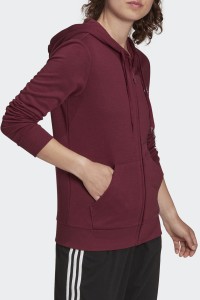 Толстовка женская Adidas W Lin Ft Fz Hd фиолетовая H07820 изображение 2