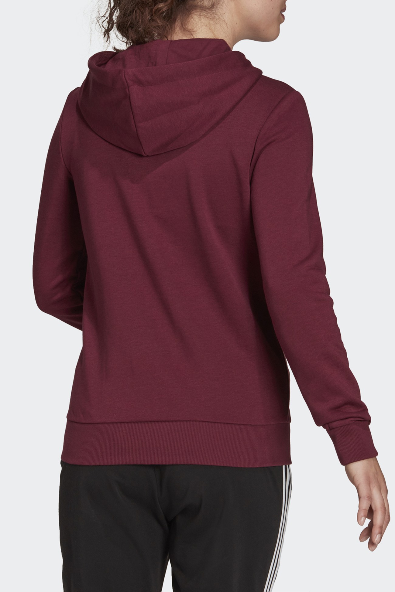 Толстовка жіноча Adidas W Lin Ft Fz Hd фіолетова H07820  изображение 3