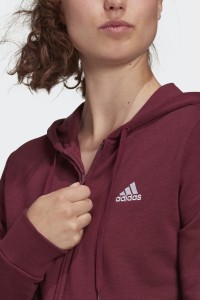 Толстовка женская Adidas W Lin Ft Fz Hd фиолетовая H07820 изображение 4