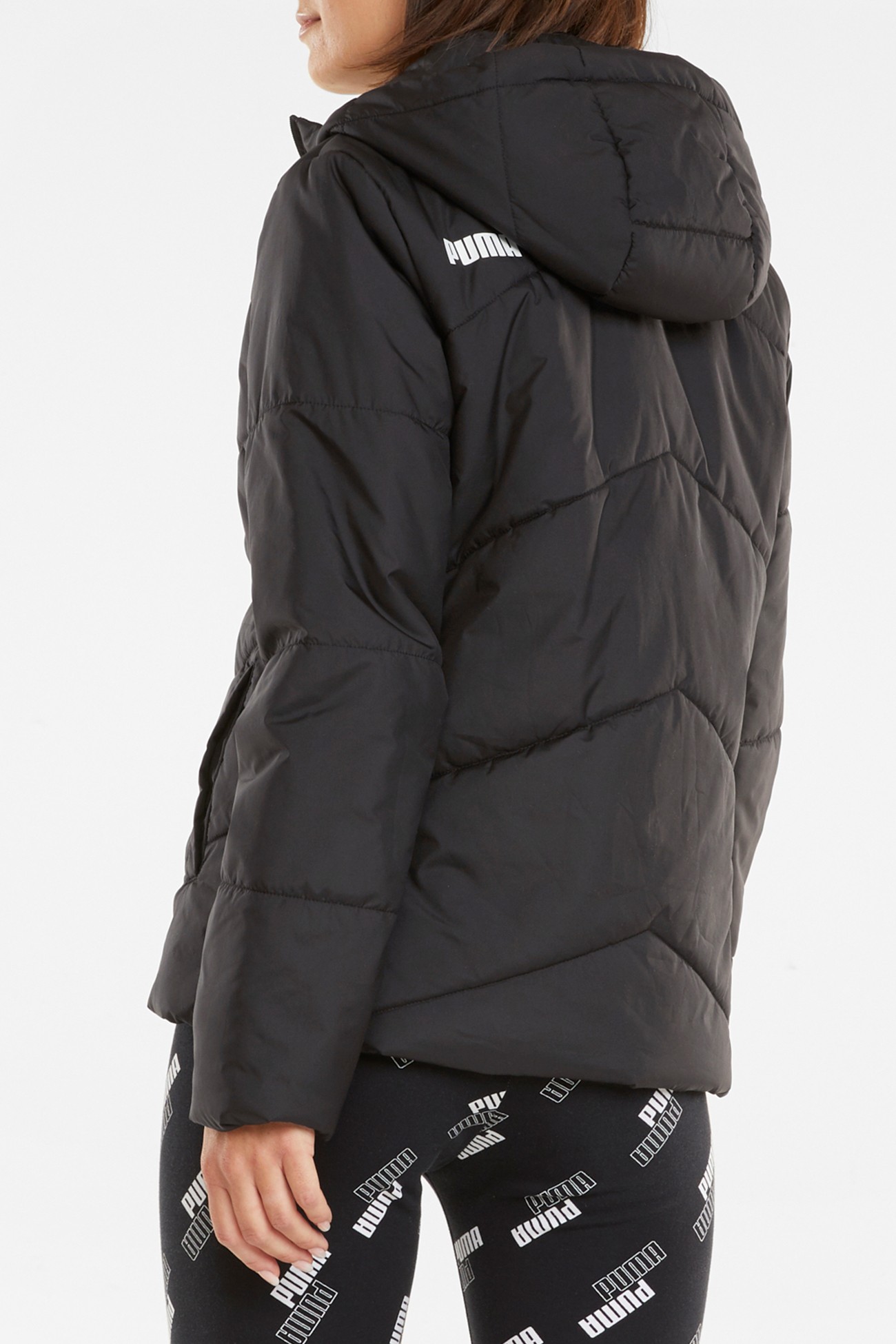 Куртка женские Puma Ess Padded Jacket черная 58764801 изображение 4