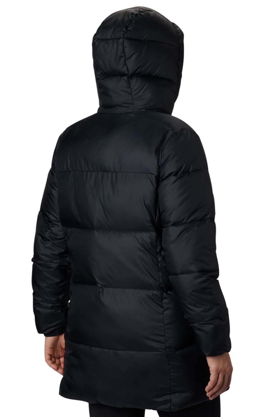 Куртка жіноча Columbia Puffect™ Mid Hooded Jacket чорна 1864791-010 — фото 4