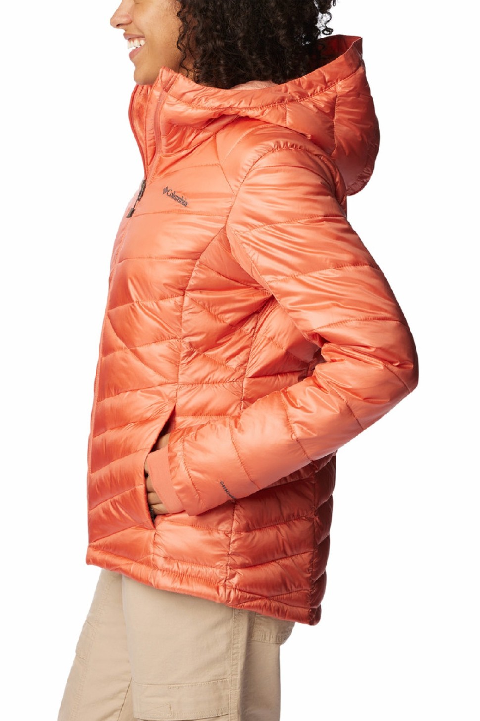 Куртка жіноча Columbia Joy Peak™ Hooded Jacket помаранчева 1982671-852 — фото 2