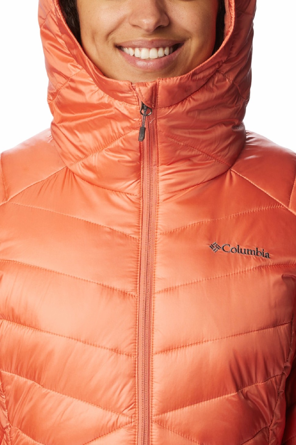 Куртка жіноча Columbia Joy Peak™ Hooded Jacket помаранчева 1982671-852 — фото 3