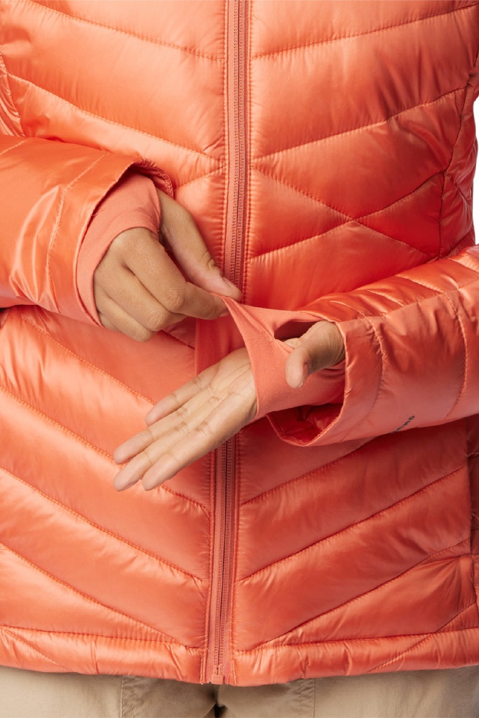 Куртка жіноча Columbia Joy Peak™ Hooded Jacket помаранчева 1982671-852 — фото 6