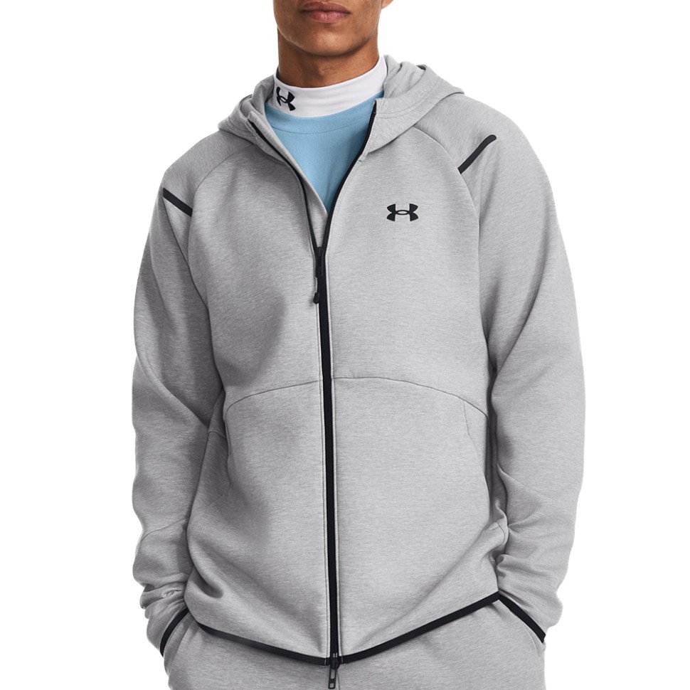 Толстовка чоловіча Under Armour UA Unstoppable Flc FZ сіра 1379806-011 — фото 1