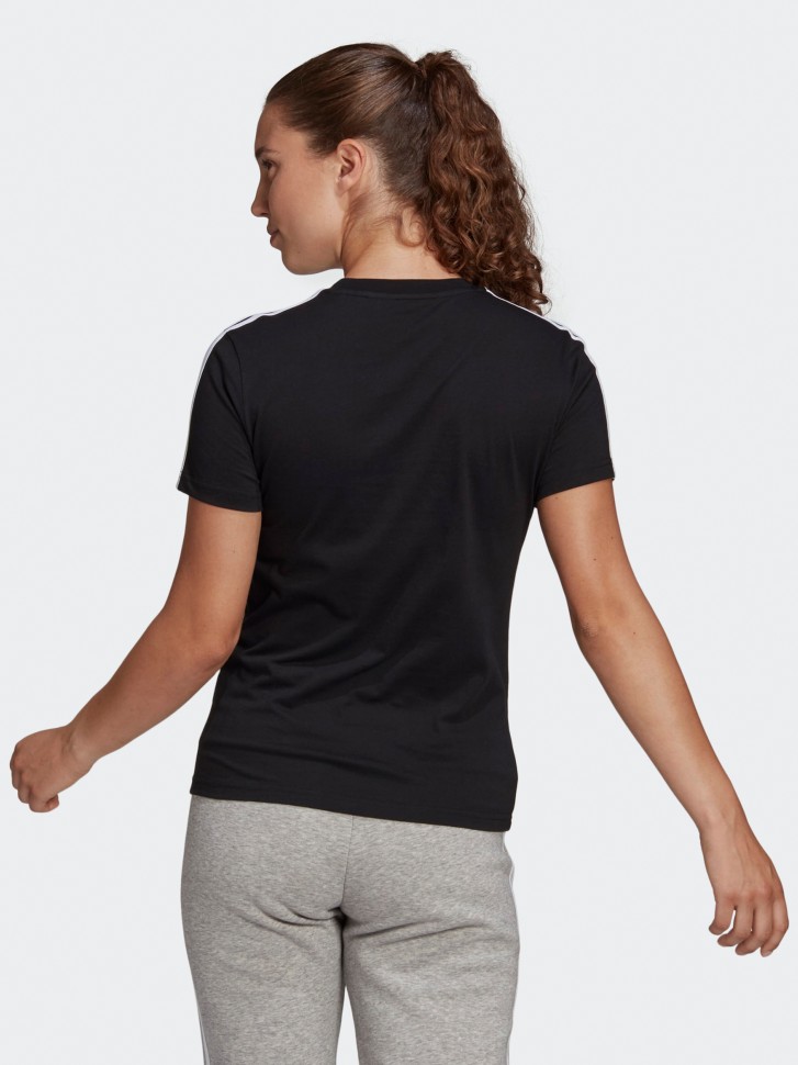 Футболка жіноча Adidas W 3S T чорна GL0784 изображение 3