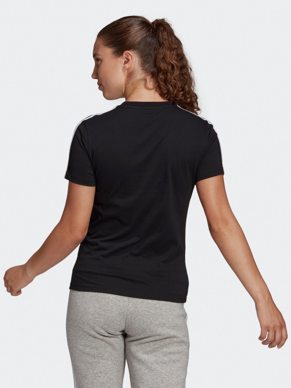 Футболка жіноча Adidas W 3S T чорна GL0784 — фото 3