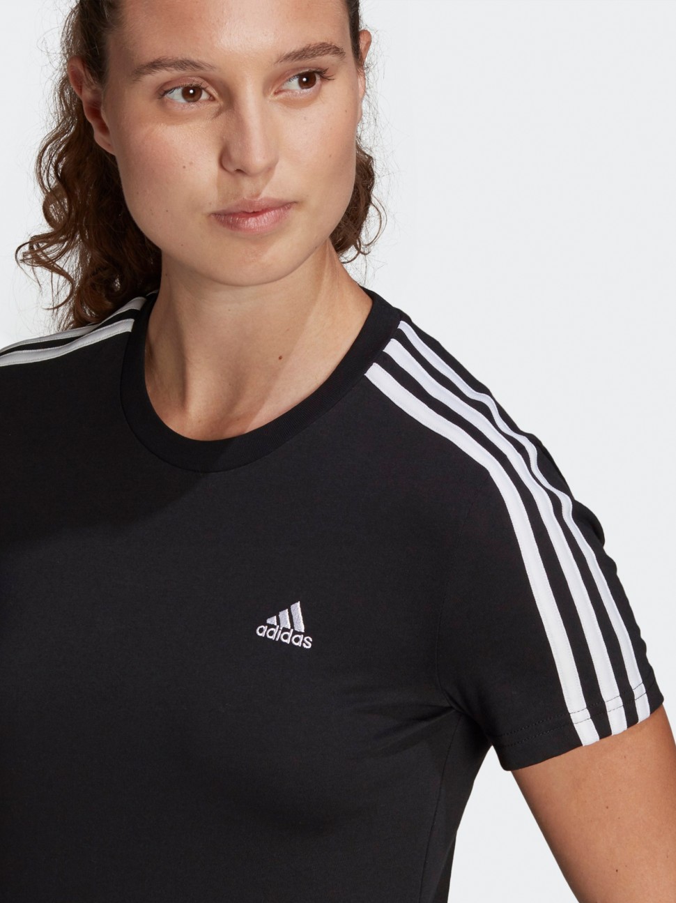 Футболка жіноча Adidas W 3S T чорна GL0784 — фото 5