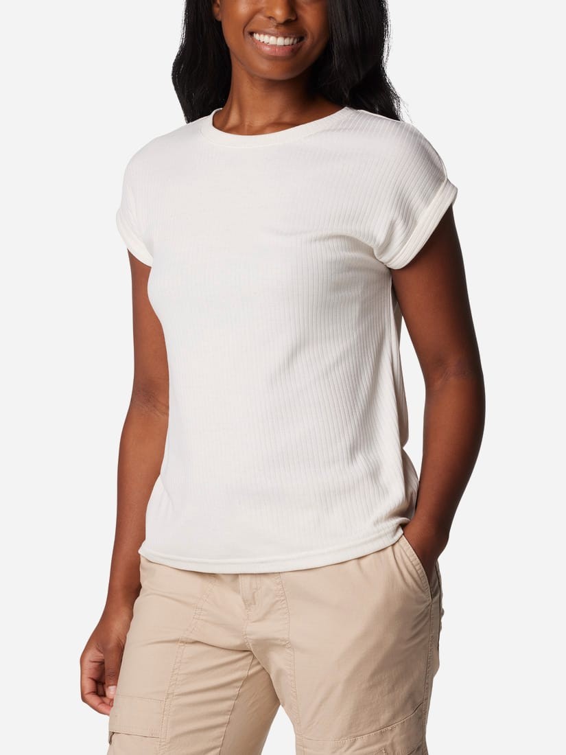 Футболка женская Columbia CRYSTAL PINE™ TEE белая 2073201-100 изображение 2
