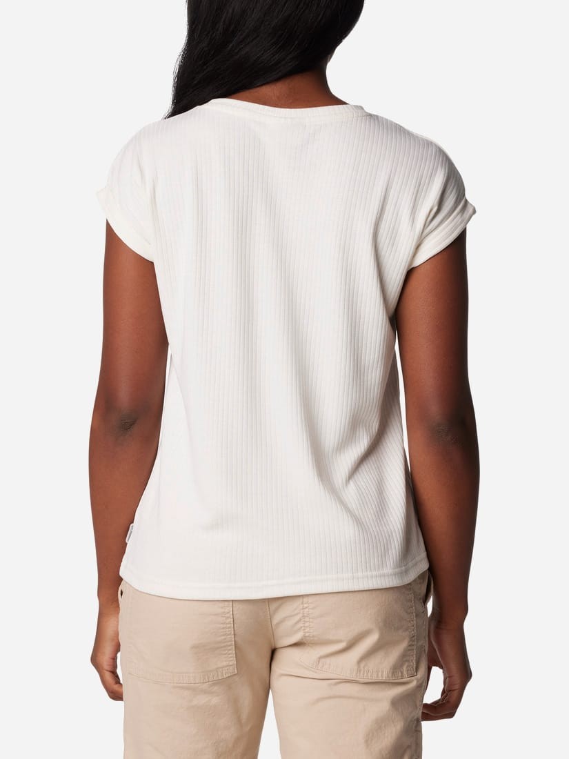Футболка женская Columbia CRYSTAL PINE™ TEE белая 2073201-100 изображение 3
