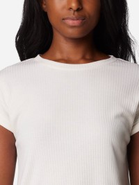 Футболка женская Columbia CRYSTAL PINE™ TEE белая 2073201-100 изображение 4