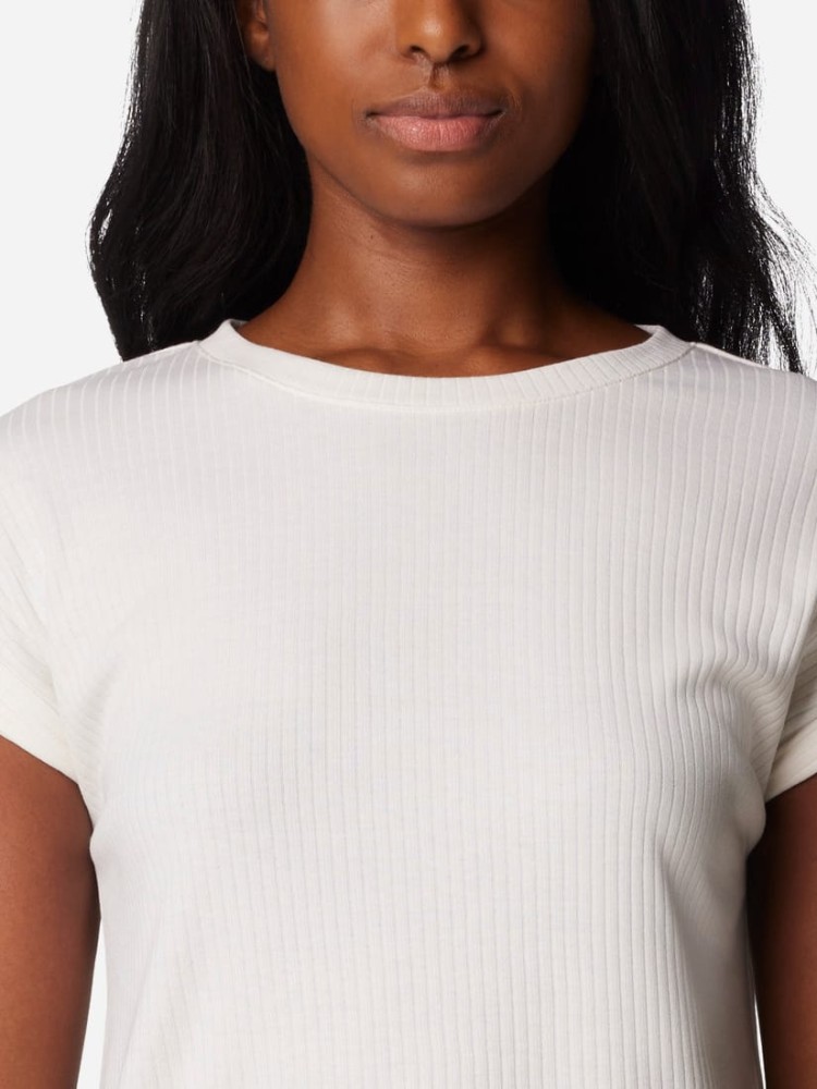 Футболка женская Columbia CRYSTAL PINE™ TEE белая 2073201-100 изображение 4