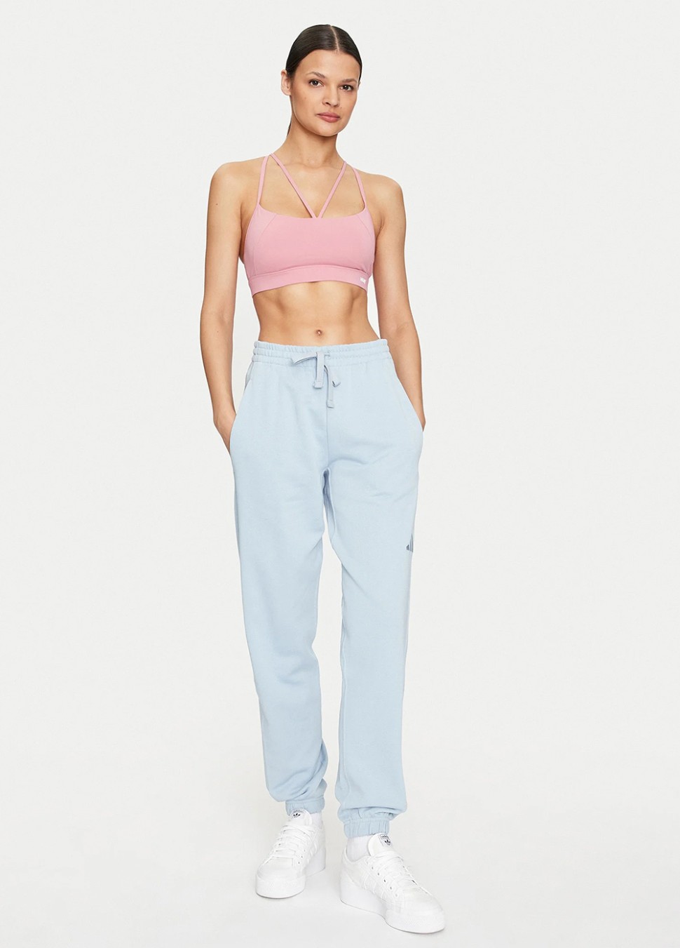 Штани жіночі Adidas W ALL SZN FT PT блакитні IY6816 — фото 3