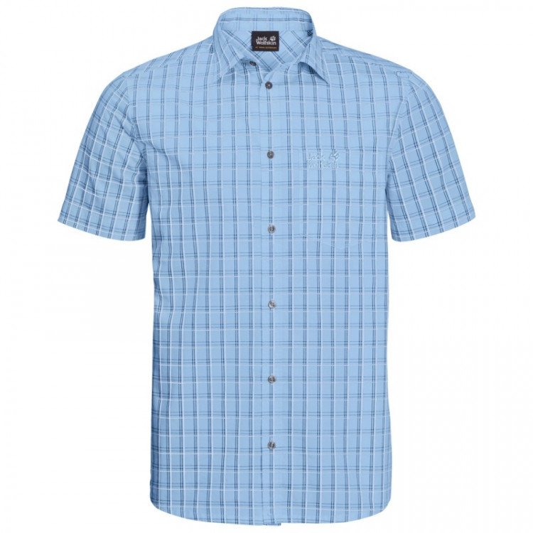 Рубашка мужская Jack Wolfskin голубая 1402332-7817 изображение 1