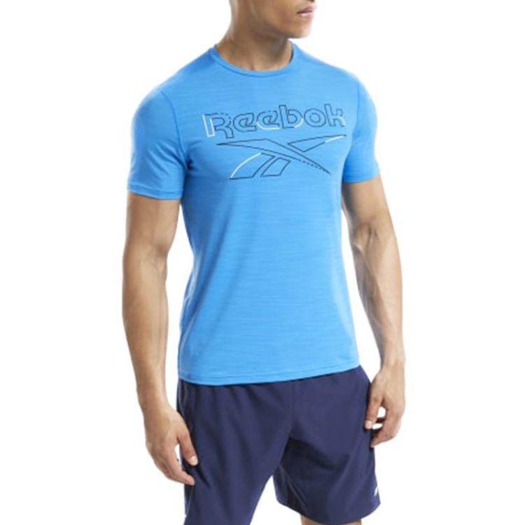 Футболка мужская Reebok Workout Ready Activchill голубая FU3284 изображение 3