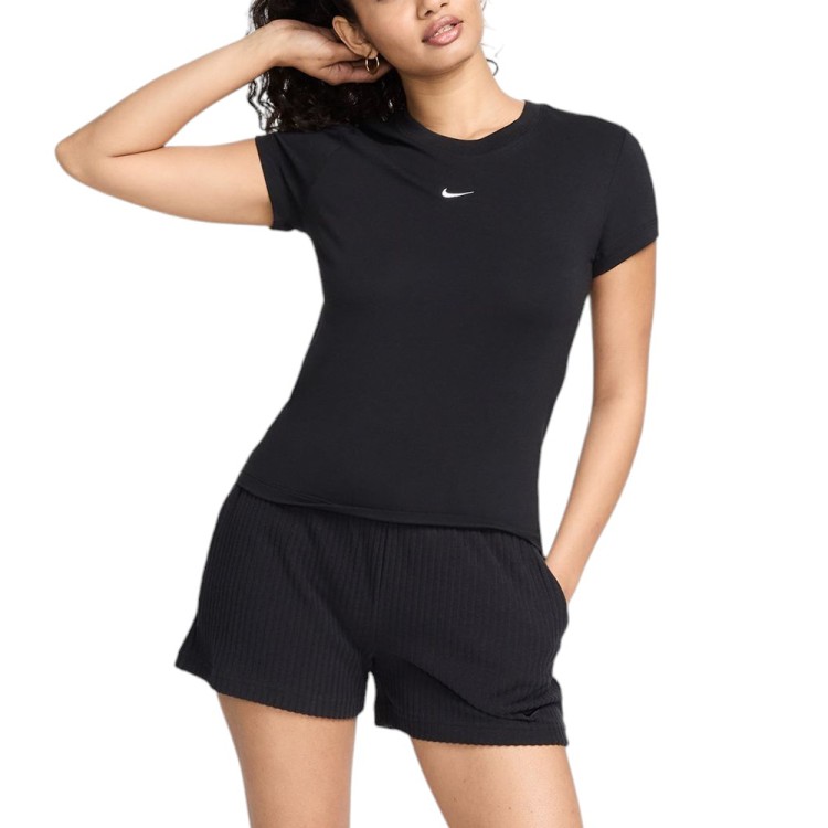 Футболка женская Nike W NSW NK CHLL KNT MD CRP черная FV5508-010