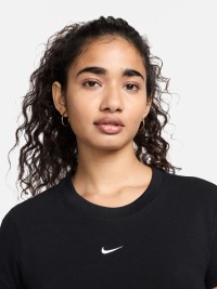 Футболка жіноча Nike W NSW NK CHLL KNT MD CRP чорна FV5508-010 изображение 5