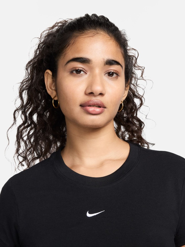 Футболка жіноча Nike W NSW NK CHLL KNT MD CRP чорна FV5508-010 изображение 5