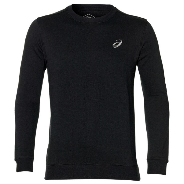 Толстовка мужская Asics Chest Logo Crew черная 2031A979-001 изображение 1
