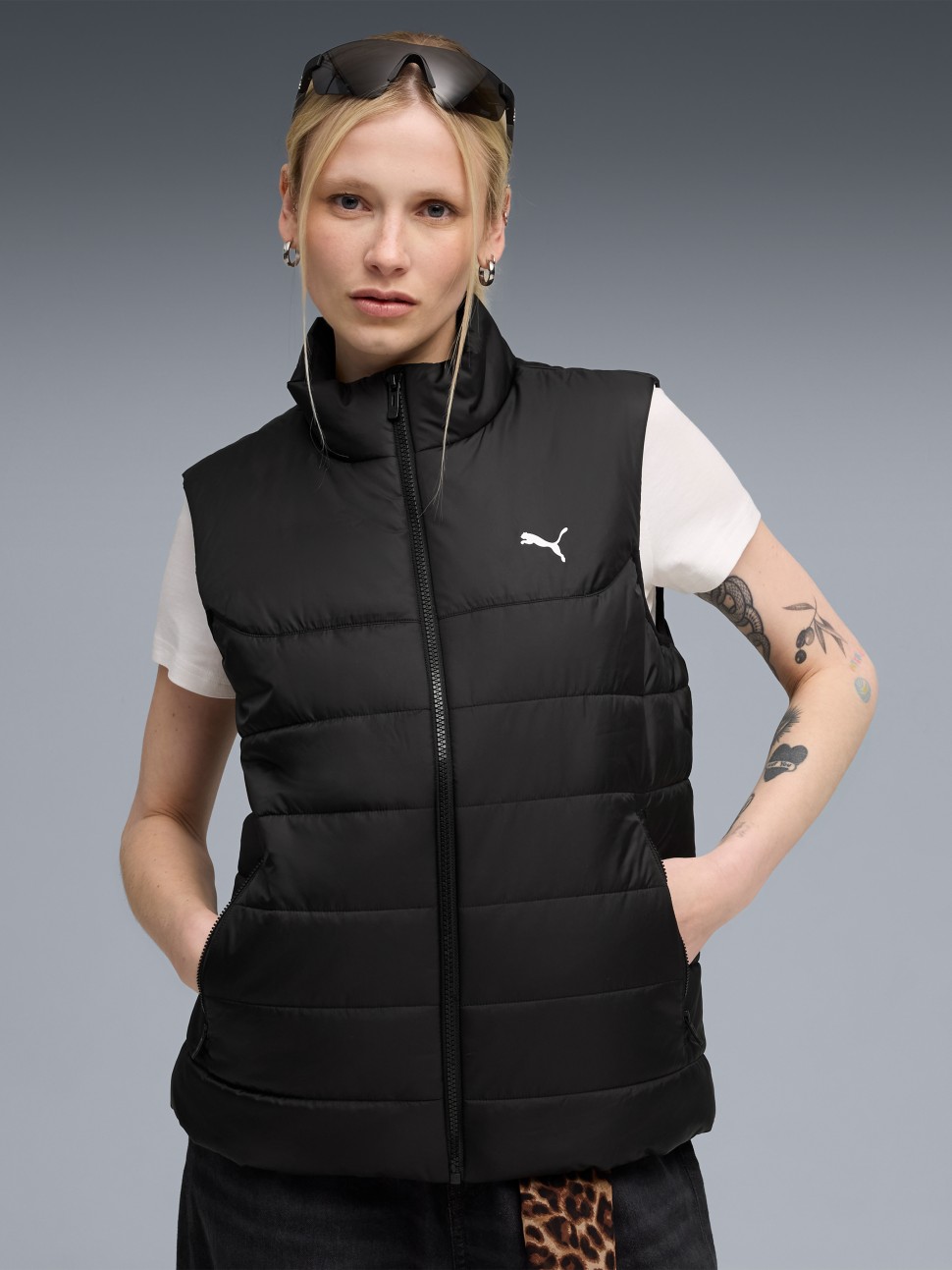 Жилет жіночий Puma ESS Padded Vest чорний 68522901 — фото 2