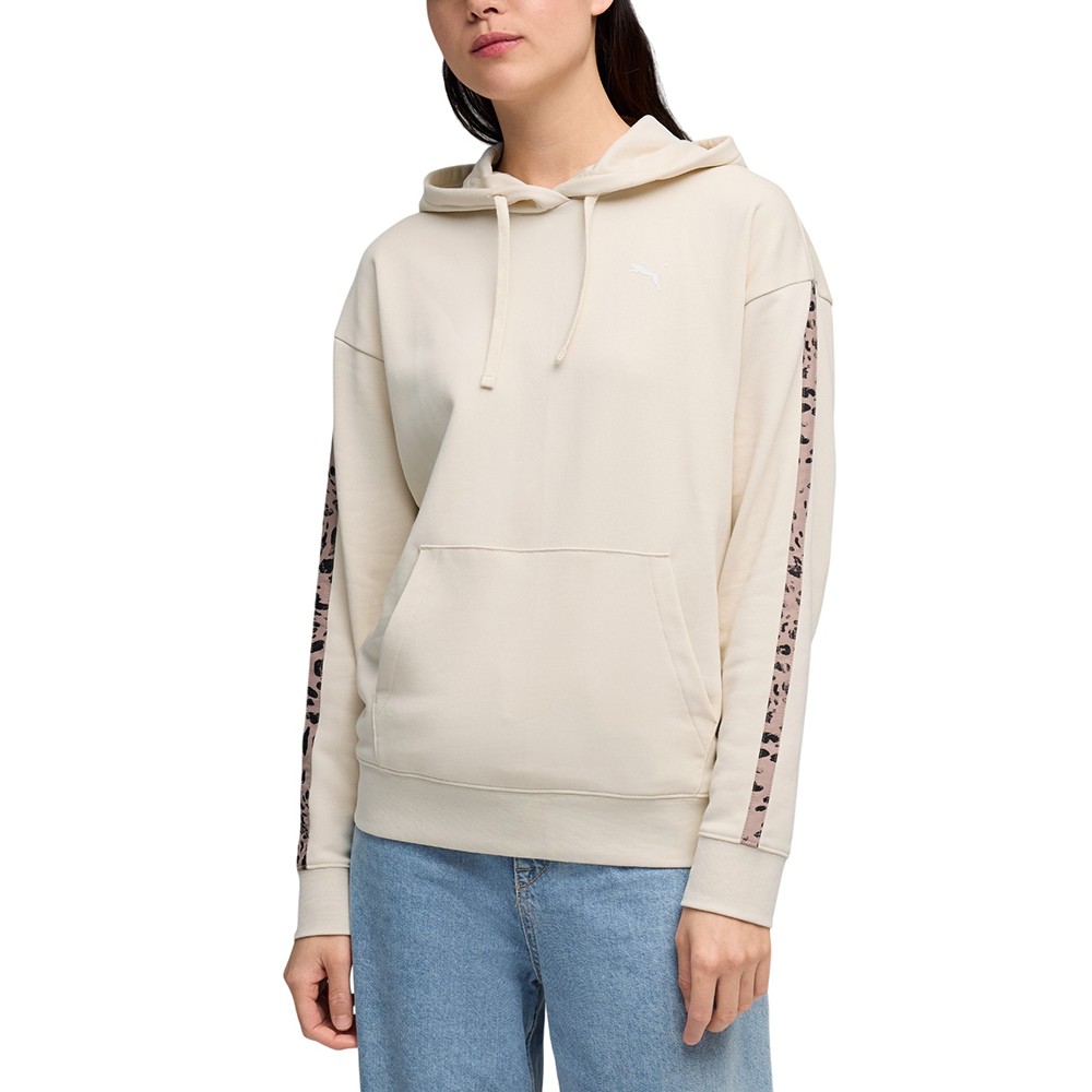 Толстовка женская Puma ESS GRAPHIC Animal Comfort Hoodie TR молочная 69182287 