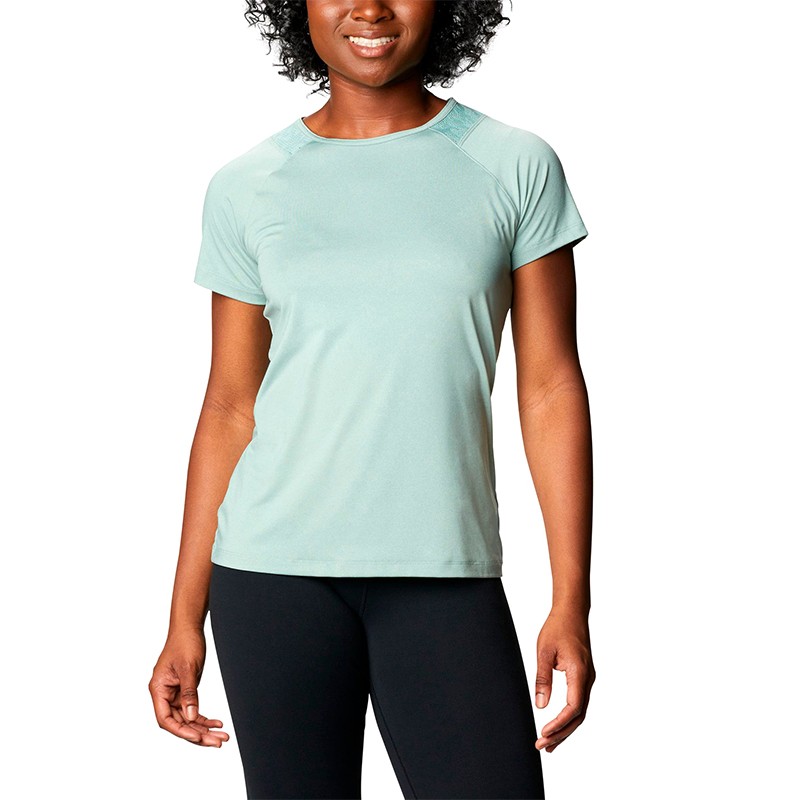 Футболка женская Columbia Peak To Point™ II SS Tee голубая 1885461-345