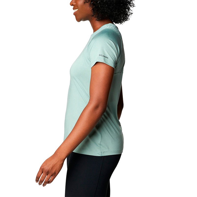 Футболка женская Columbia Peak To Point™ II SS Tee голубая 1885461-345 изображение 3