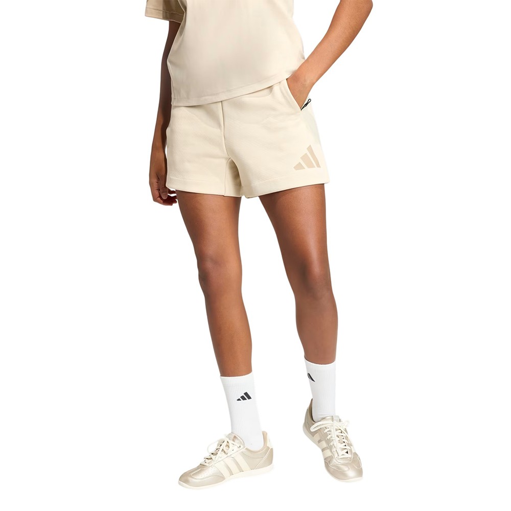 Шорты женские Adidas W Z.N.E. SHORT бежевые KC7725