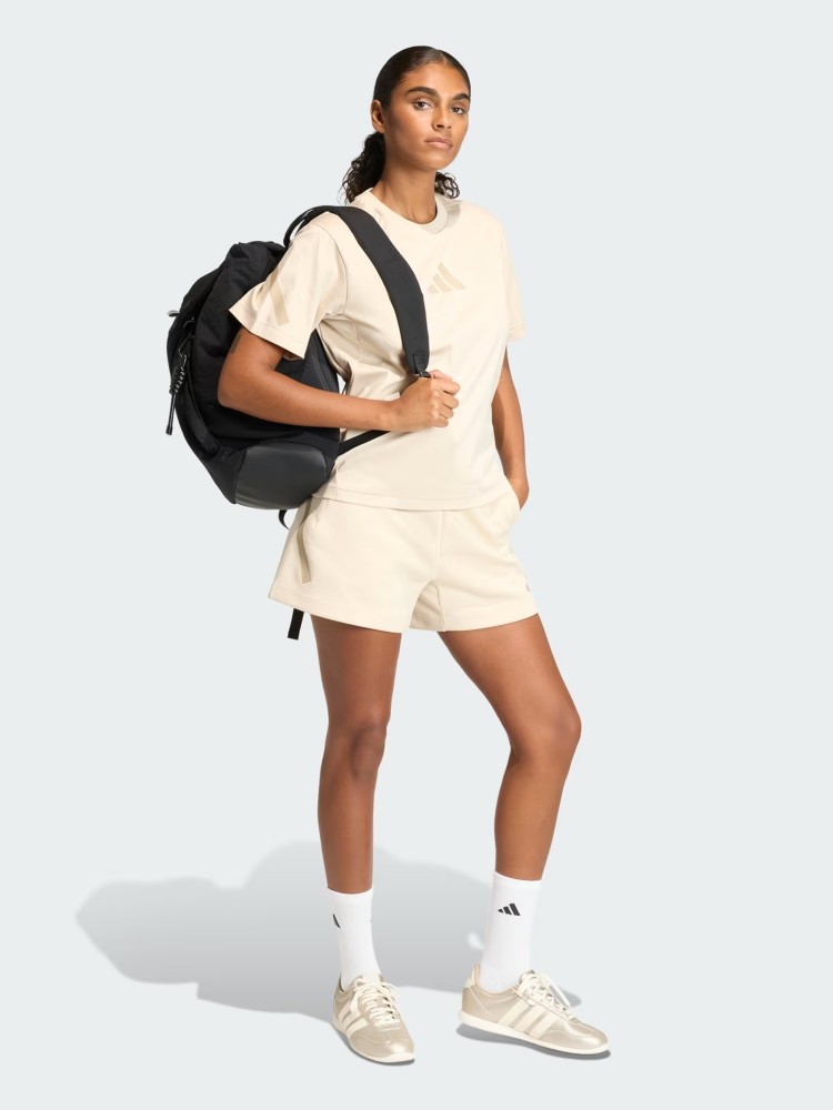 Шорты женские Adidas W Z.N.E. SHORT бежевые KC7725 изображение 6