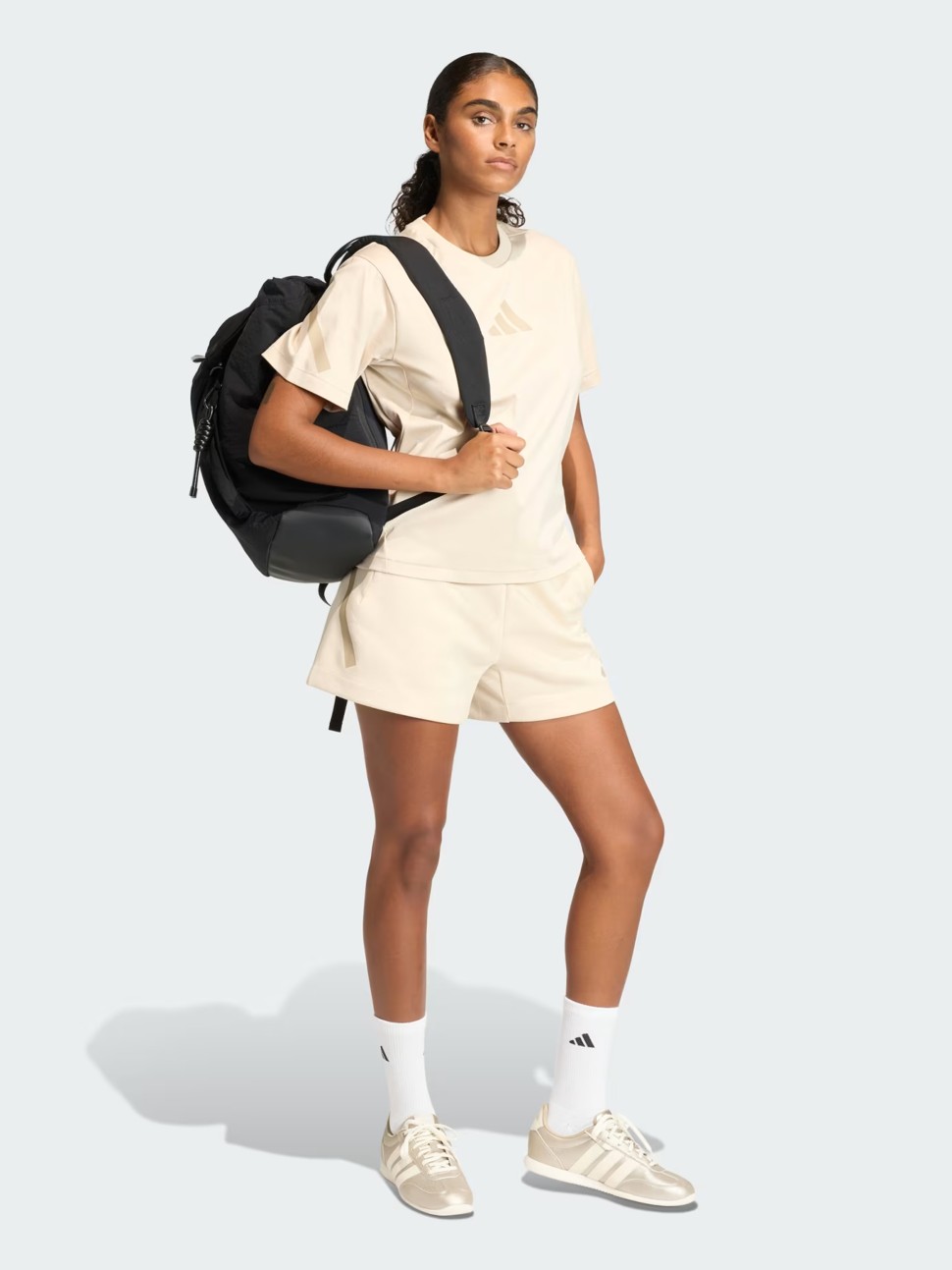 Шорти жіночі Adidas W Z.N.E. SHORT бежеві KC7725 — фото 6