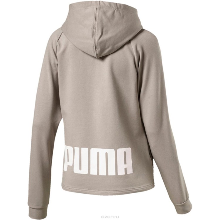 Толстовка женская Puma URBAN SPORTS FZ TR серая 85002517 изображение 2