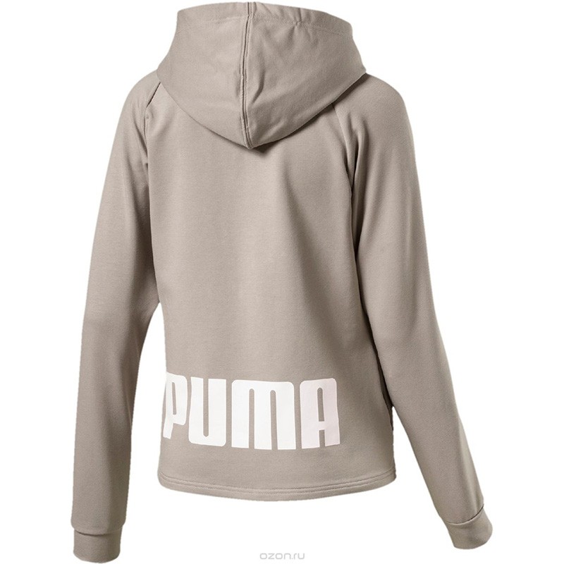 Толстовка женская Puma URBAN SPORTS FZ TR серая 85002517 изображение 2