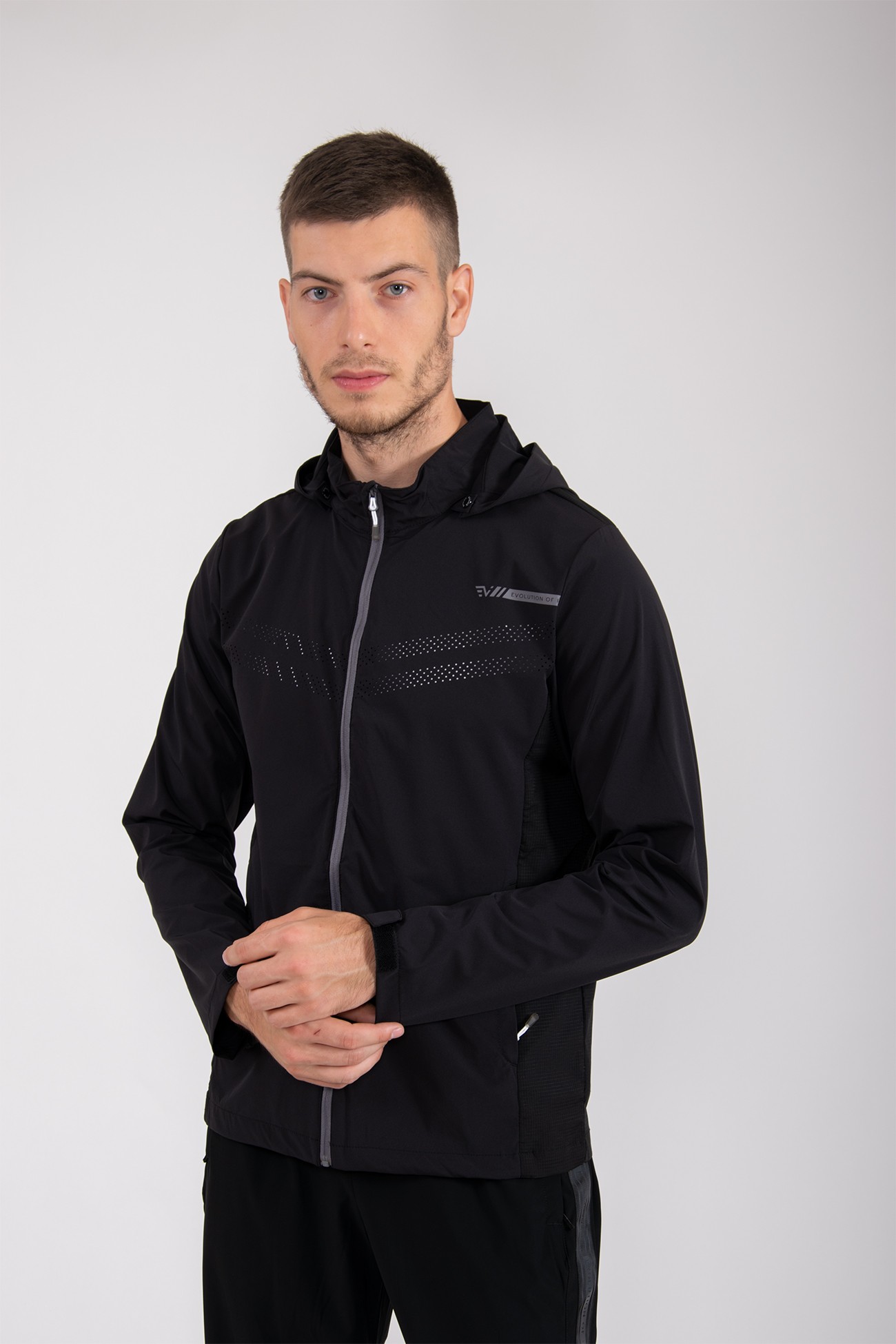 Вітрівка чоловіча Evoids Vela чорна 552156-010  изображение 4