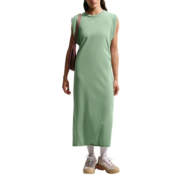 Платье женское Nike W NSW NK CHLL FT DRESS зеленое IF0567-006 изображение 1