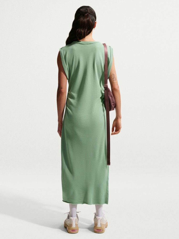 Платье женское Nike W NSW NK CHLL FT DRESS зеленое IF0567-006 изображение 3