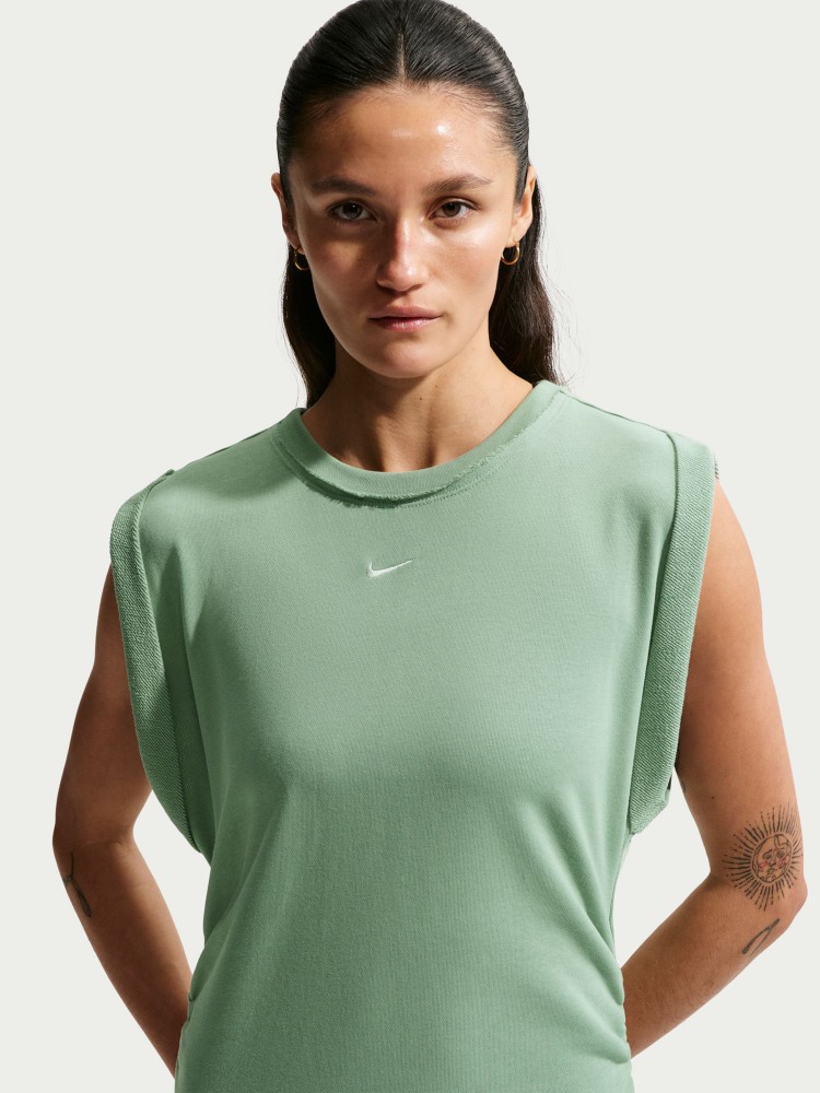 Платье женское Nike W NSW NK CHLL FT DRESS зеленое IF0567-006 изображение 5