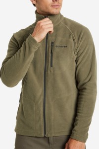 Толстовка мужская Columbia Fast Trek II Full Zip Fleece зеленая 1420421-397 изображение 2