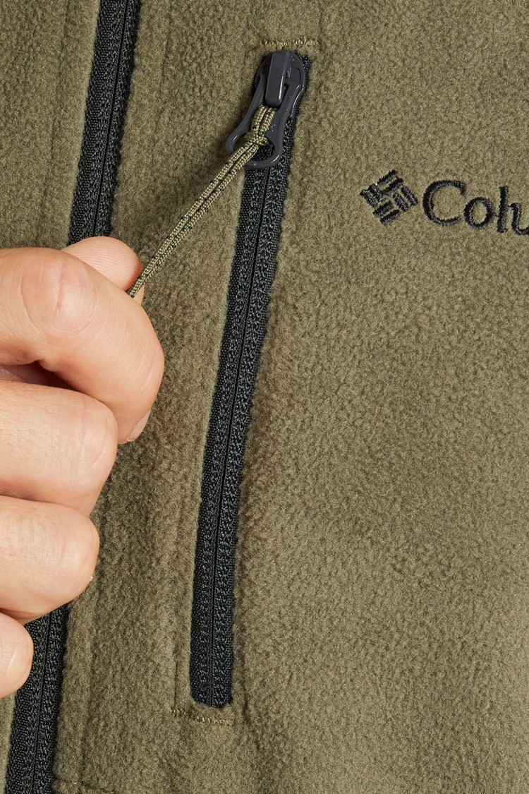 Толстовка мужская Columbia Fast Trek II Full Zip Fleece зеленая 1420421-397 изображение 4