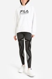 Толстовка женская Fila белая 110589-00 изображение 2