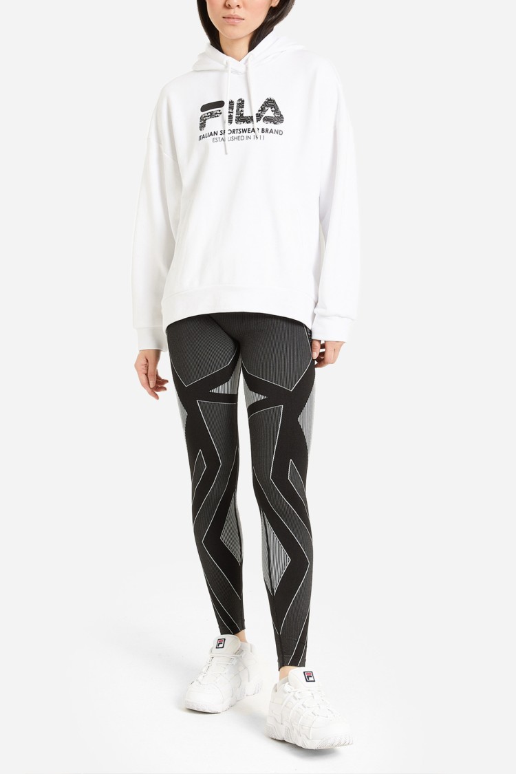 Толстовка женская Fila белая 110589-00 изображение 2