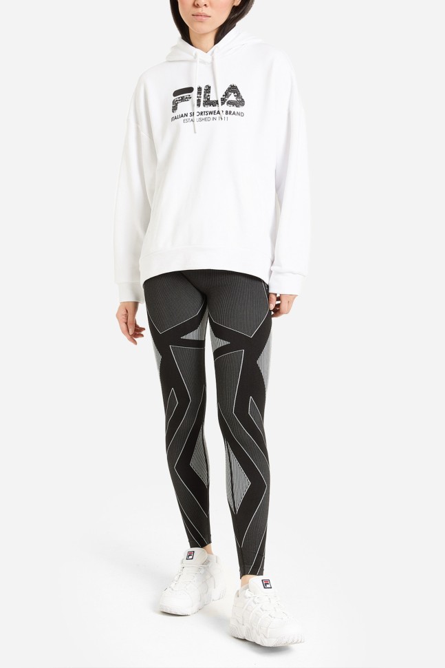 Толстовка женская Fila белая 110589-00 изображение 2