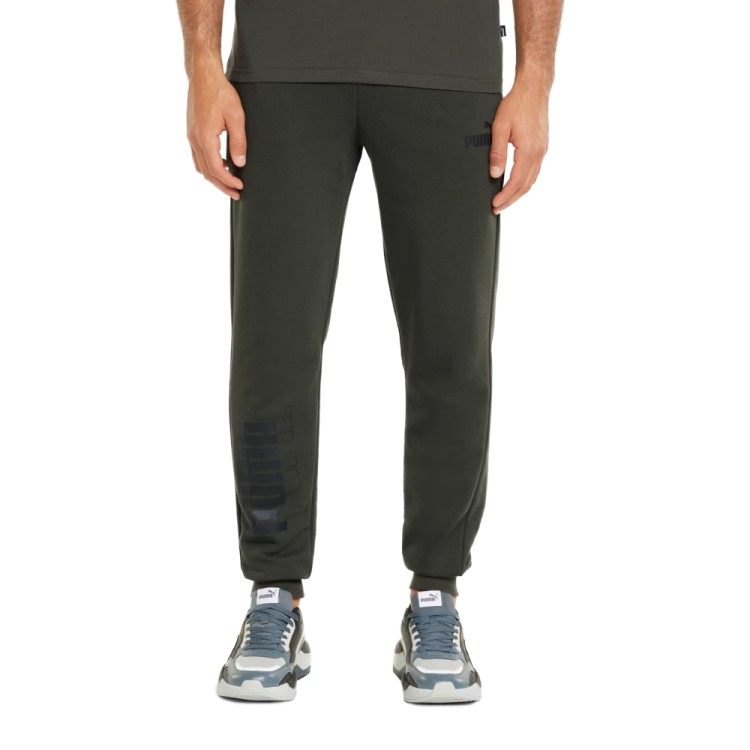 Чоловічі штани Puma Puma Power Logo Sweatpants хакі 84738170 изображение 1