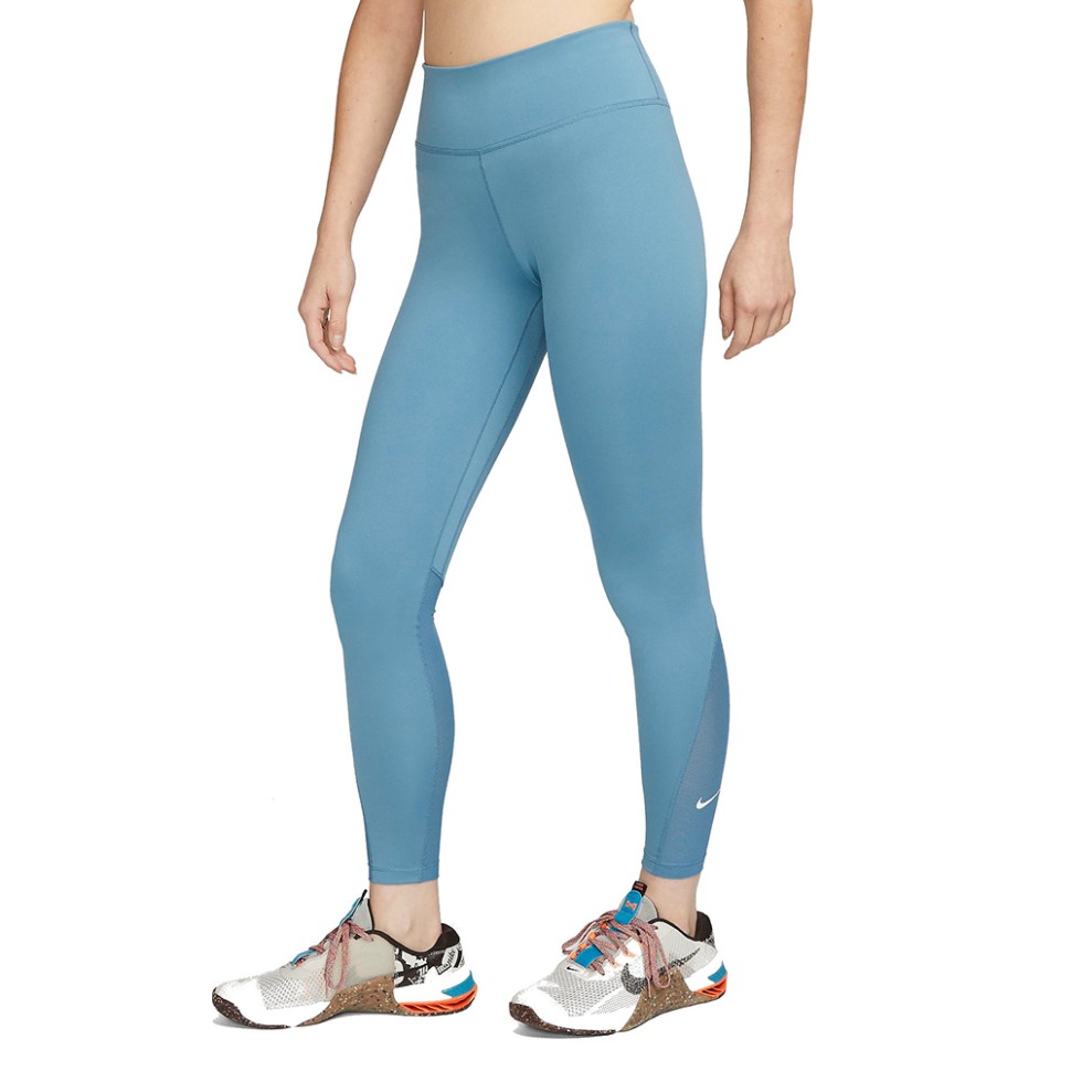 Легінси жіночі Nike W NK ONE DF MR 7/8 TGT блакитні DD0249-440 — фото 1