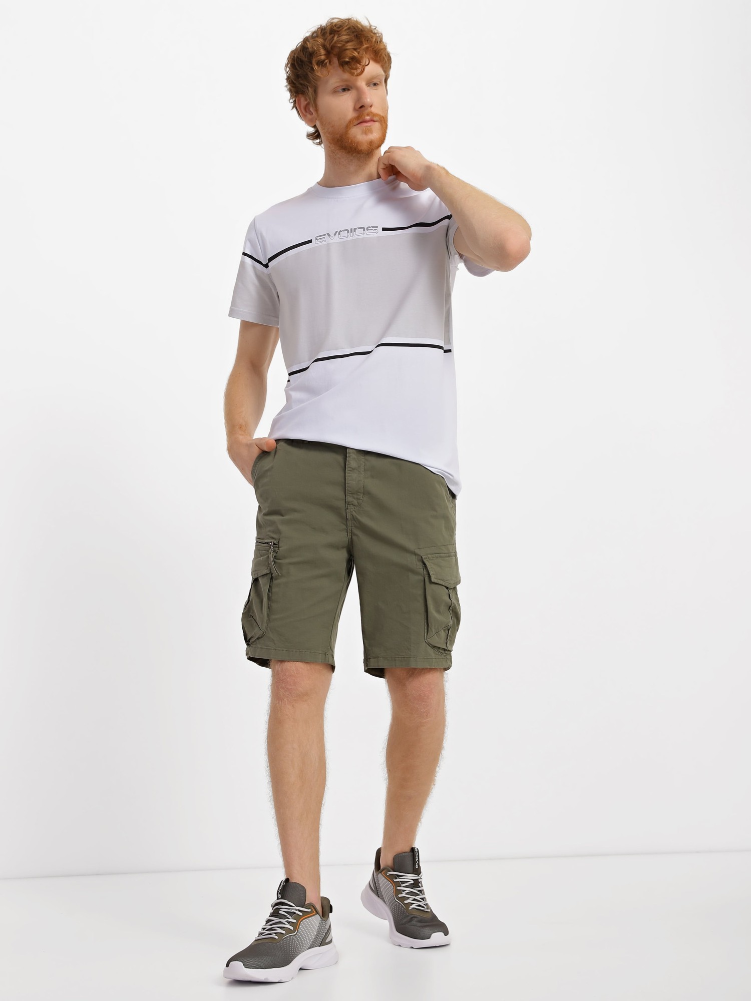 Шорты мужские Evoids Metz хаки 362302-350 изображение 3