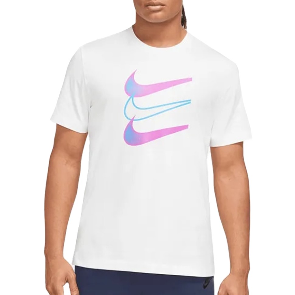 Футболка чоловіча Nike M NSW TEE 12MO SWOOSH біла DZ5173-100 — фото 1