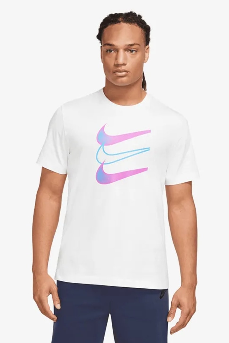 Футболка чоловіча Nike M NSW TEE 12MO SWOOSH біла DZ5173-100 — фото 2