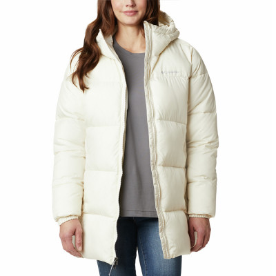 Куртка женская Columbia Puffect™ Mid Hooded Jacket белая 1864791-191